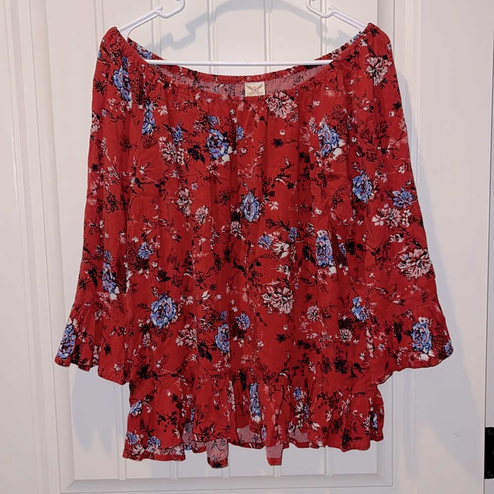 Faded Glory off the shoulder ruffle top size xxl (20)